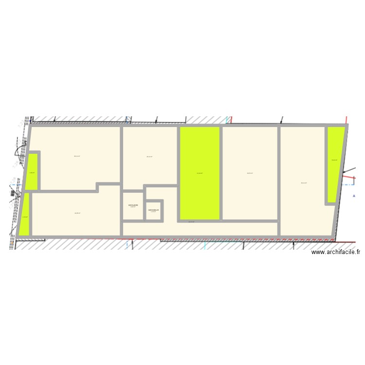 PROJET LUNEL. Plan de 12 pièces et 374 m2