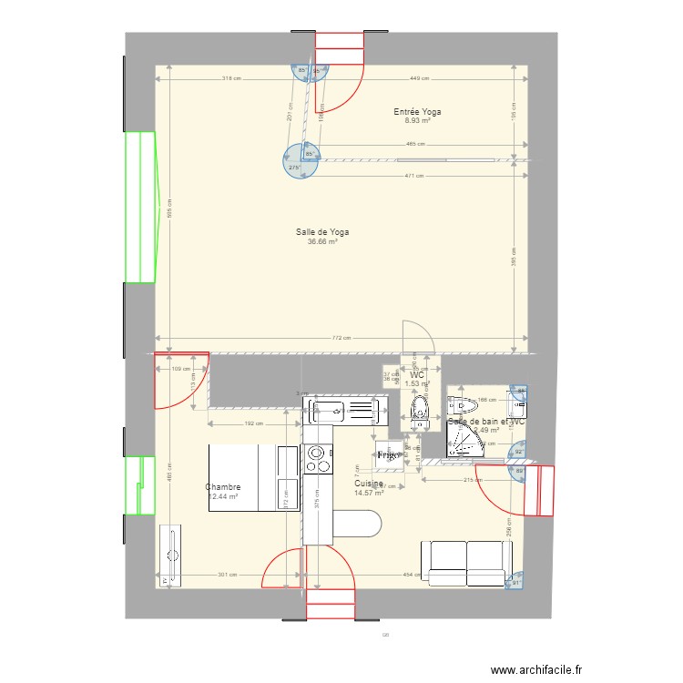 REZ  Maison La Roche 234 pré faure. Plan de 0 pièce et 0 m2