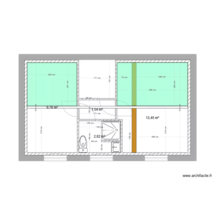 plan etage v3. Plan de 