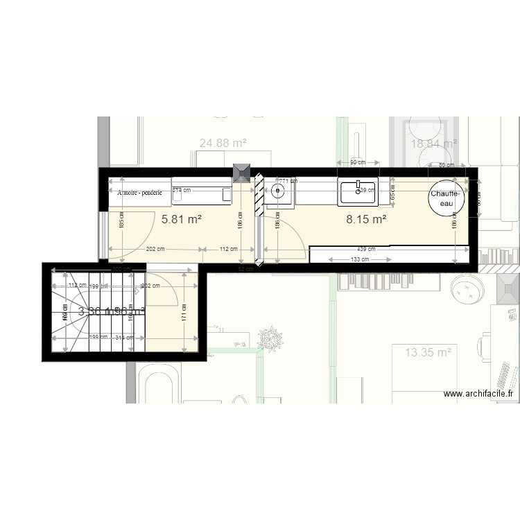 Plan projet aménagement V9. Plan de 0 pièce et 0 m2