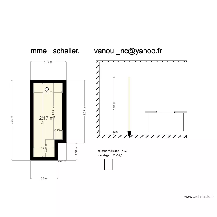 appart schaller. Plan de 