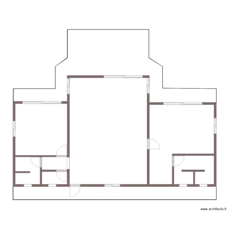 Plan maison meublée. Plan de 0 pièce et 0 m2