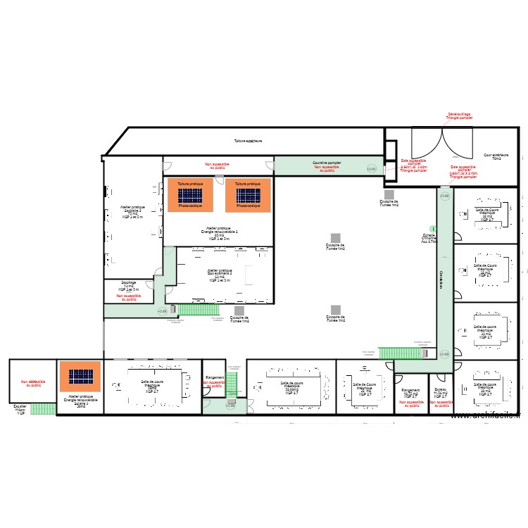 Greta Etage Aménagement 6. Plan de 0 pièce et 0 m2