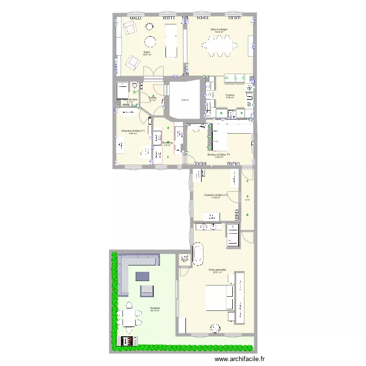 Plan II Appartement Descombes du 20 juin 2019. Plan de Plan II Appartement Descombes du 20 juin 2019. Plan de