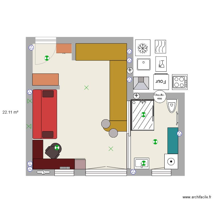 plan o. Plan de 0 pièce et 0 m2