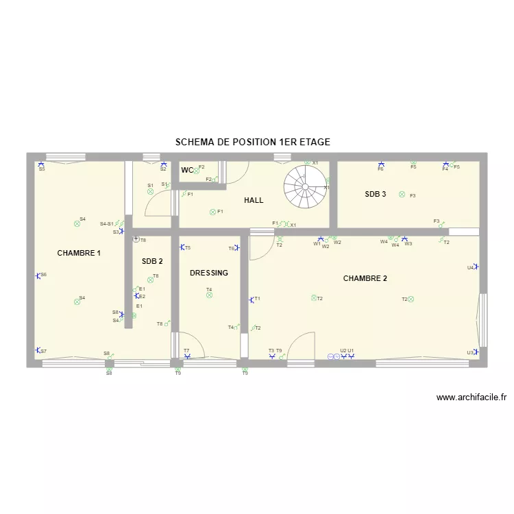 PLAN IMPLENTATION 1 ER WHALAIN. Plan de 