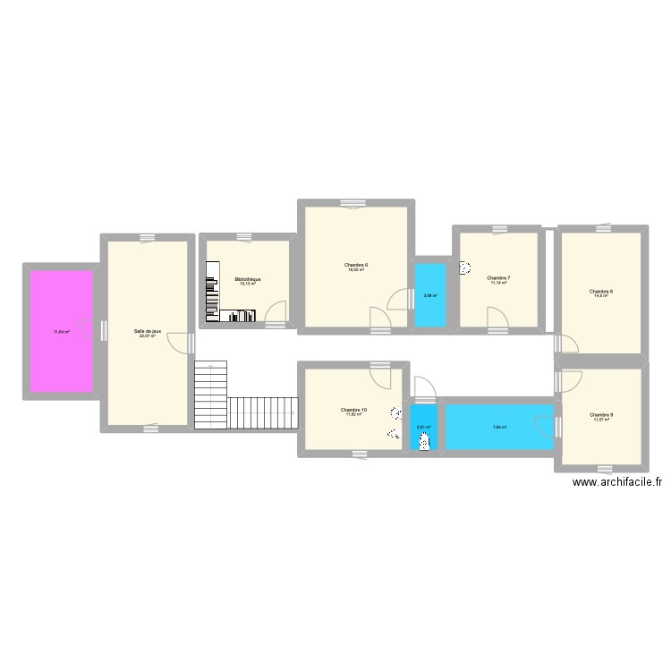 Chateau 2e étage. Plan de 0 pièce et 0 m2