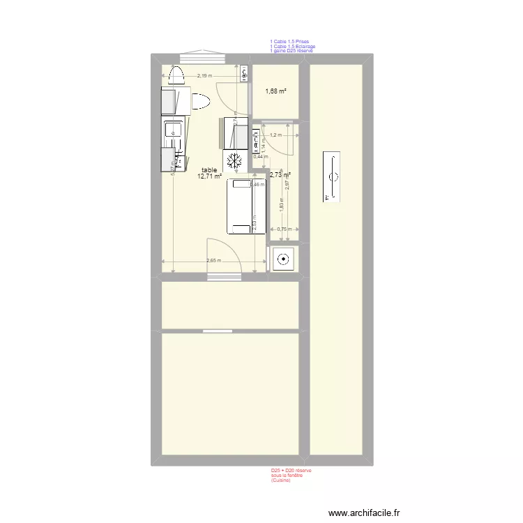 PAM cuisine V2. Plan de 