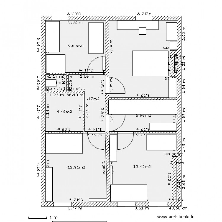 lacour_1etE. Plan de 0 pièce et 0 m2