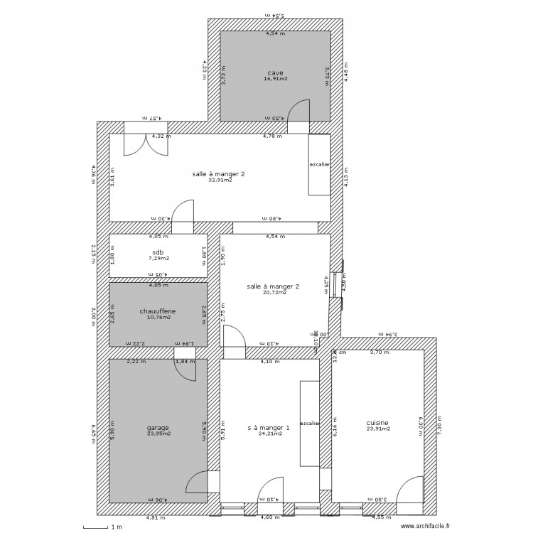 maison rdc. Plan de 0 pièce et 0 m2