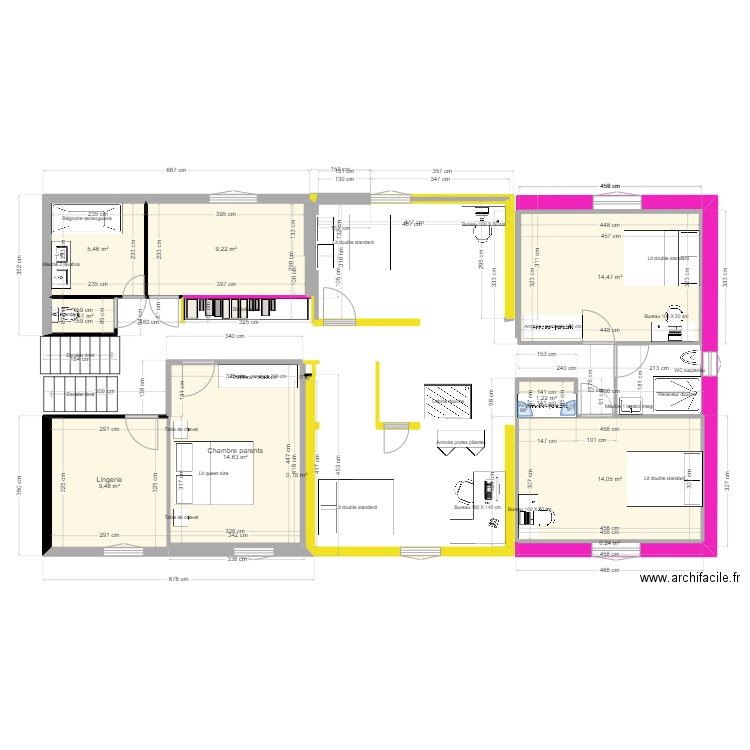 extension 02 11 2023 v3. Plan de 11 pièces et 70 m2