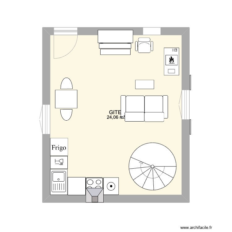 Rez de chauss&eacute; . Plan de 0 pièce et 0 m2