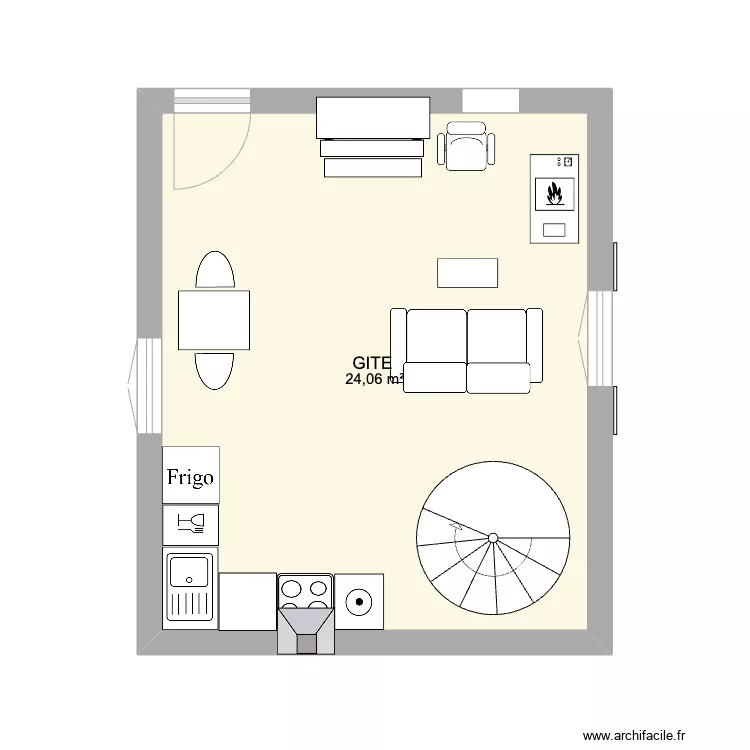 Rez de chauss&eacute; . Plan de 