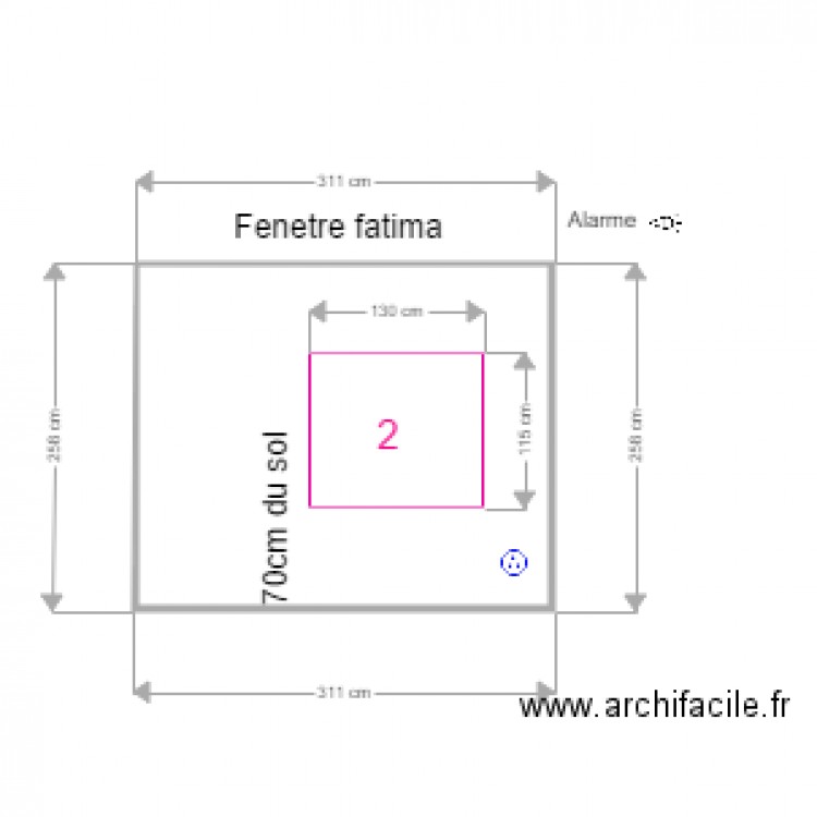 FENTRE FATIMA ANCIEN. Plan de 0 pièce et 0 m2