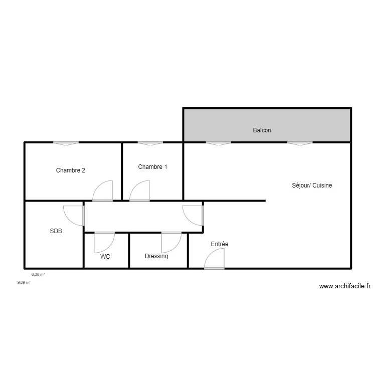 Plan Romy 2. Plan de 