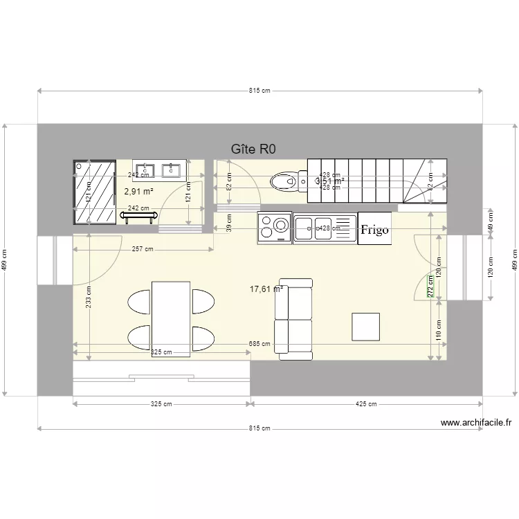 Gite R0 b2 vf. Plan de Gite R0 b2 vf. Plan de