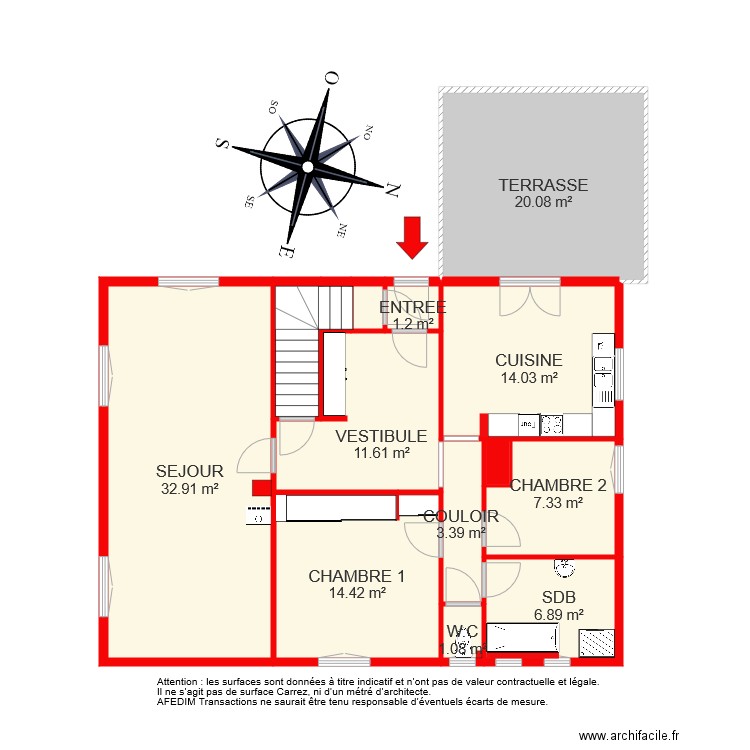 BI 4981 RDC. Plan de 0 pièce et 0 m2