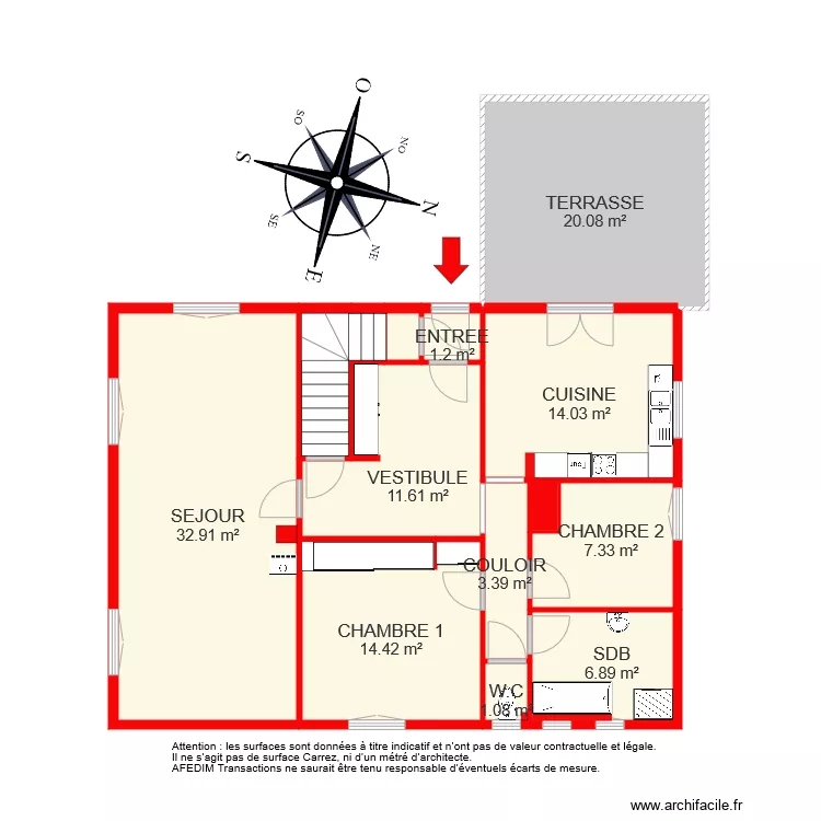 BI 4981 RDC. Plan de 