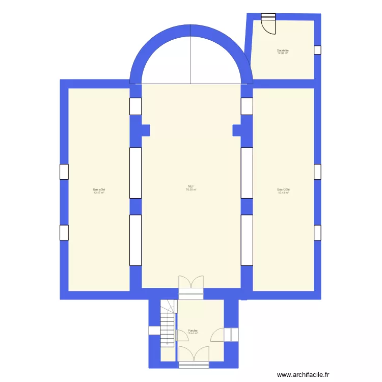 Eglise. Plan de 