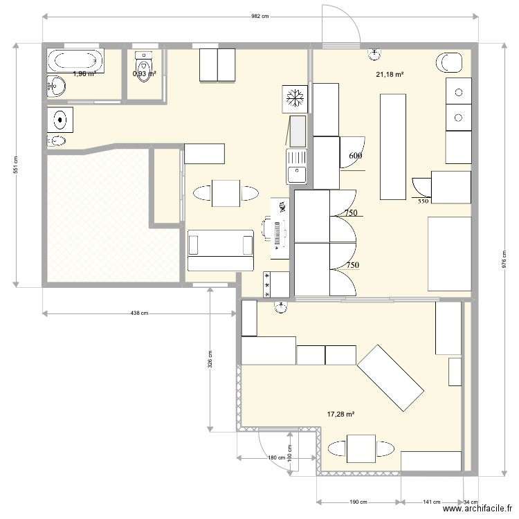 Projet patisserie N2. Plan de 0 pièce et 0 m2