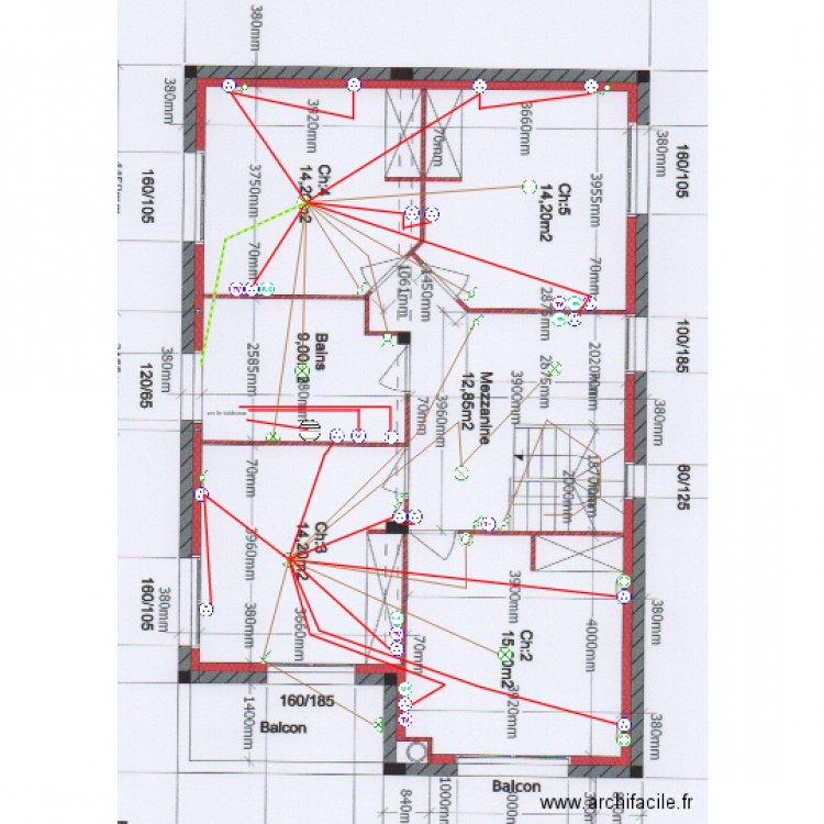 1 er. Plan de 0 pièce et 0 m2