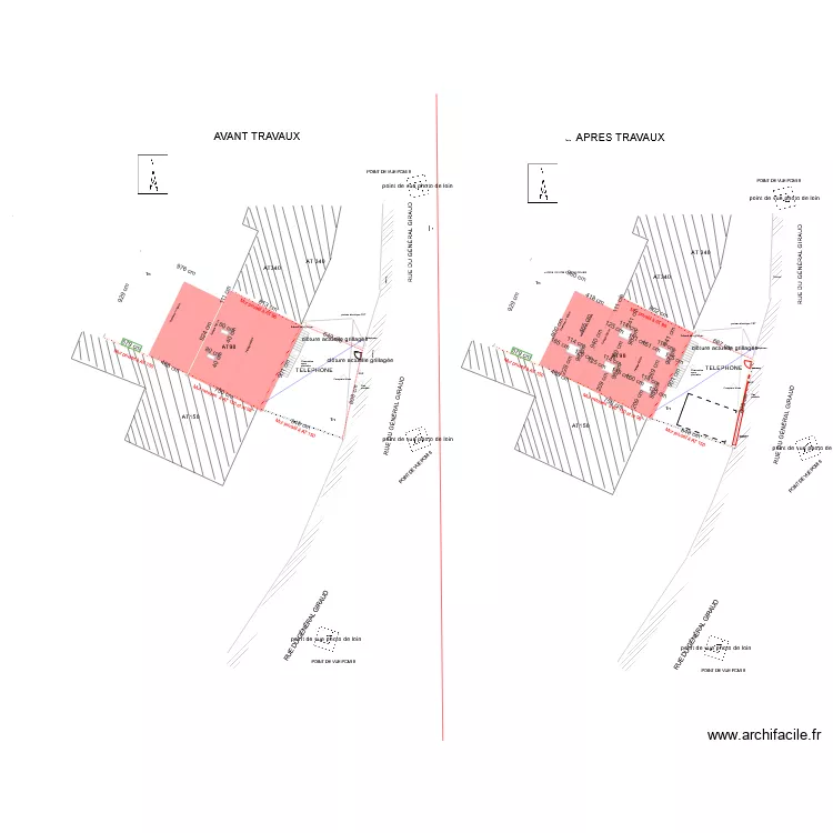 plan de masse côté 3 dimensions. Plan de plan de masse côté 3 dimensions. Plan de