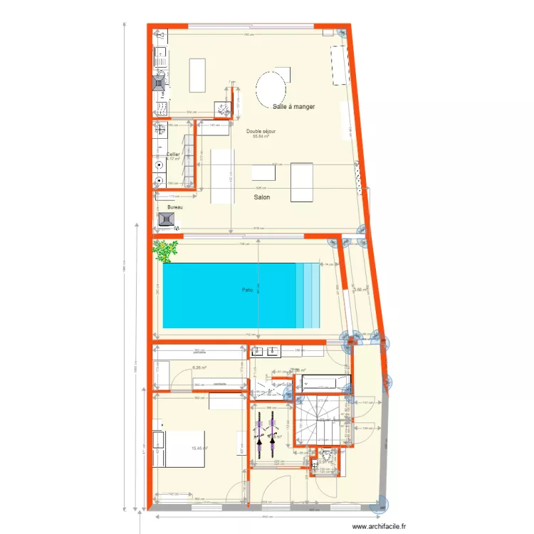 surrélévation 47 RdC. Plan de surrélévation 47 RdC. Plan de