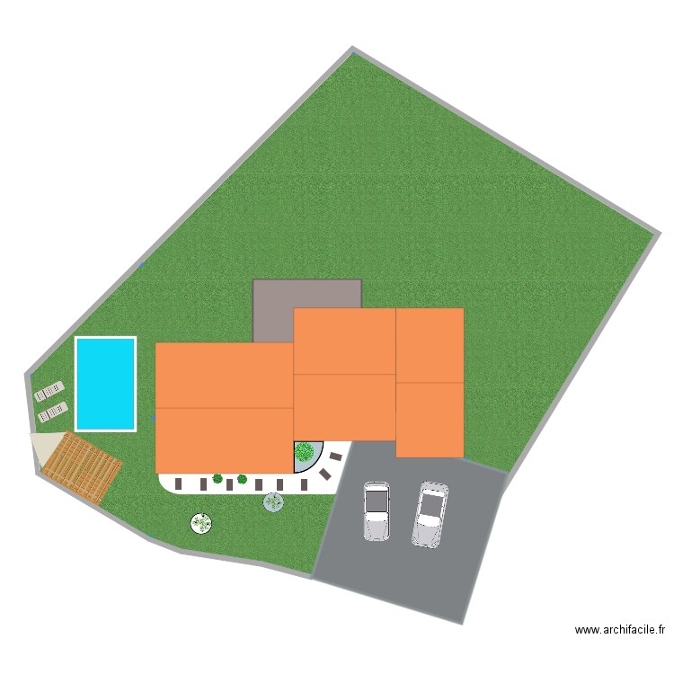 Jardin 3. Plan de 0 pièce et 0 m2