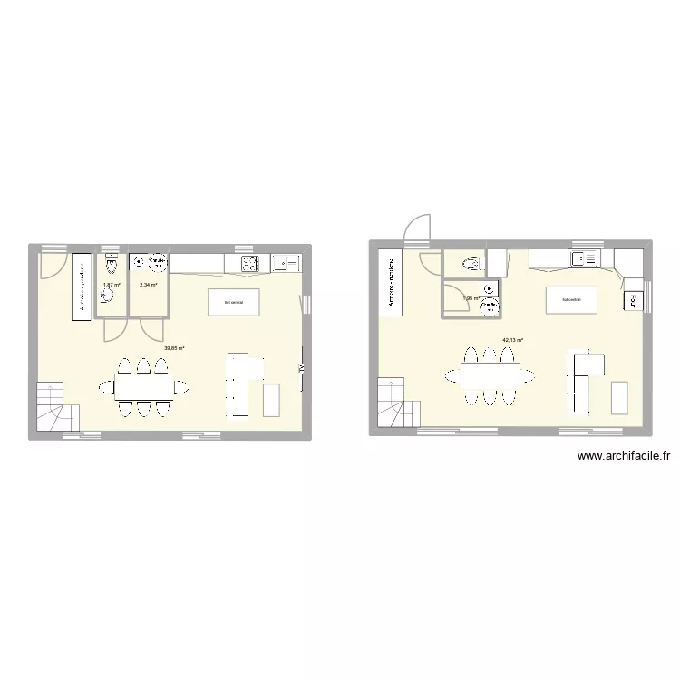 DODO. Plan de 6  et 132 m²