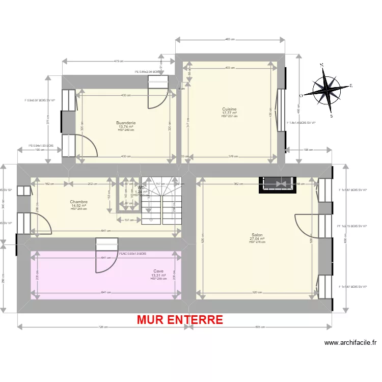 CAUTE Alice. Plan de 