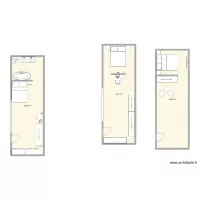 deux plan dif chambre avec ou sans salle de bain