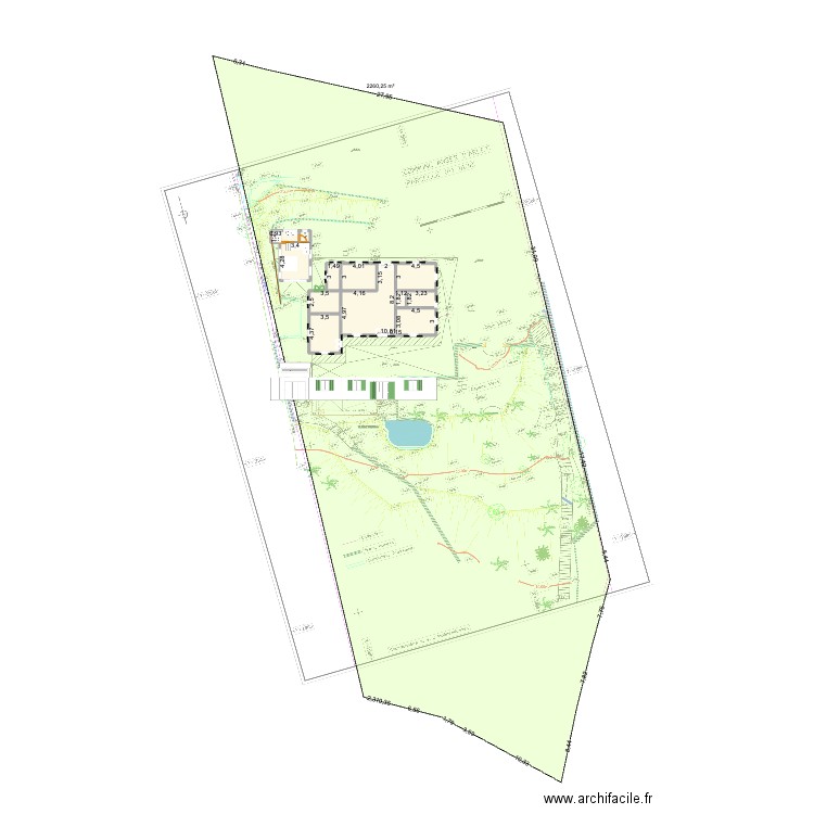 Cap Ouest - Carbet Mer. Plan de 20 pièces et 174 m2