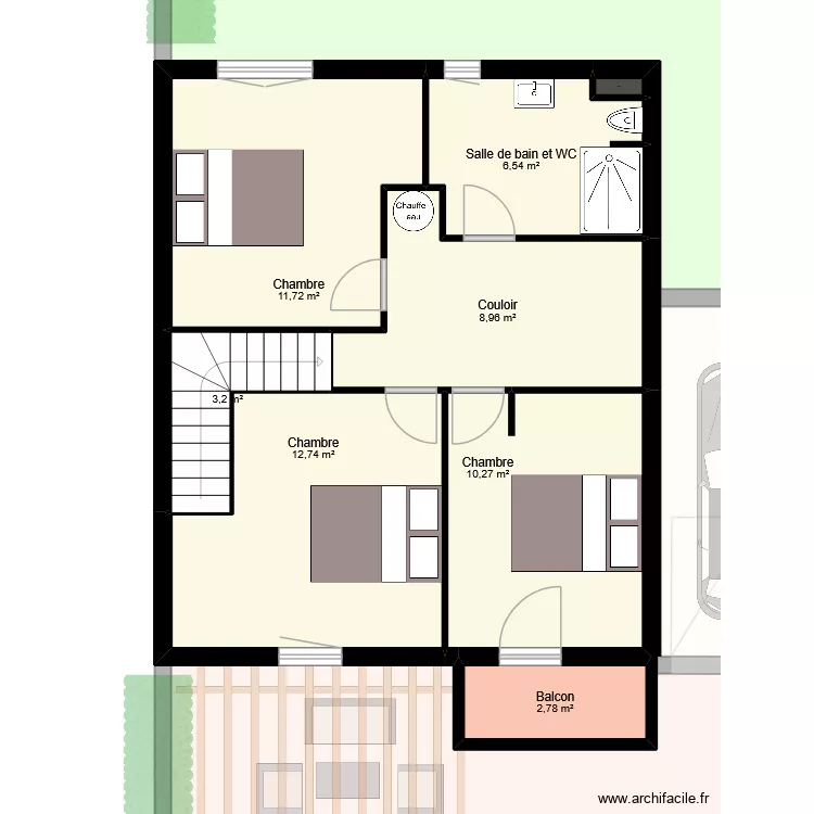 EL BARIAKI villa 4 conf 4 ch. Plan de 21  et 396 m²
