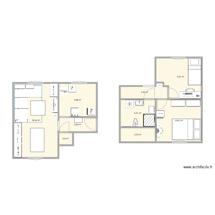 HABIBA 1. Plan de 0 pièce et 0 m2