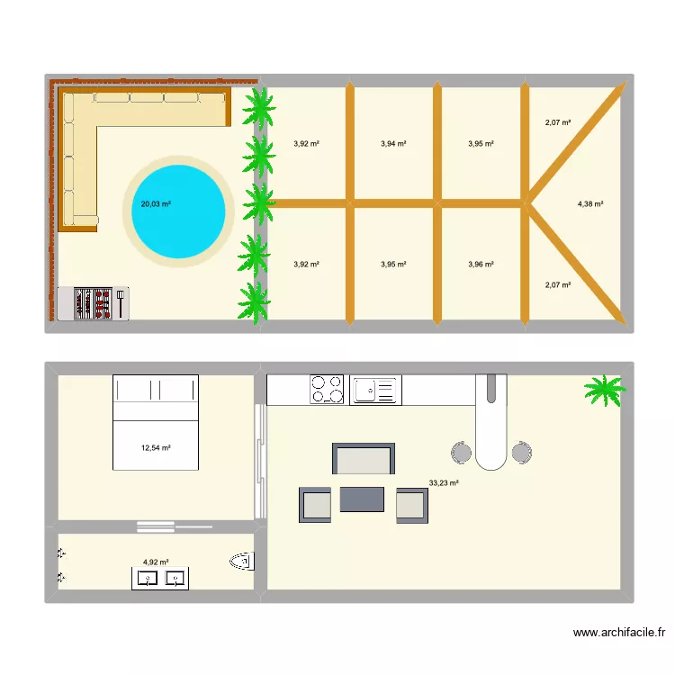 le petit gabrielle 3.0. Plan de 13 et 103 m² le petit gabrielle 3.0. Plan de 13 et 103 m²
