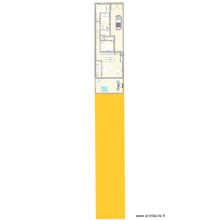 Maison sur cadastre. Plan de 10 pièces et 174 m2
