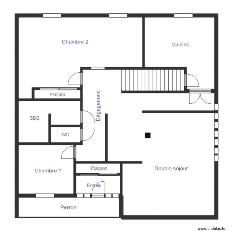 BLANCHET RDC. Plan de 0 pièce et 0 m2