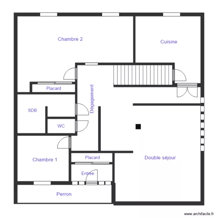 BLANCHET RDC. Plan de 
