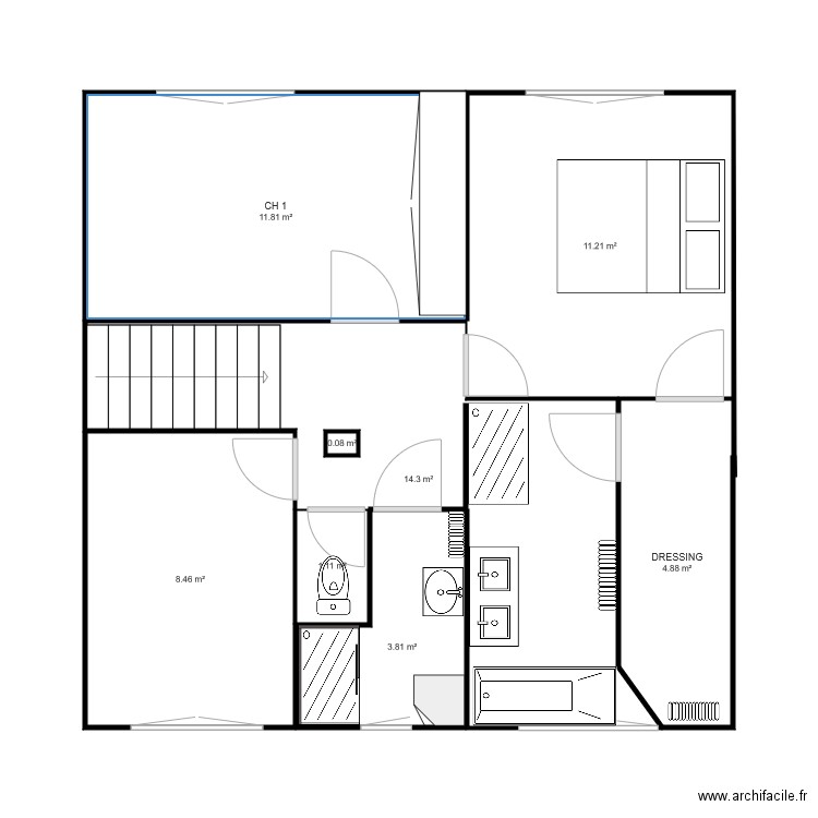 THENARD ETAGE  PROJET 6. Plan de 0 pièce et 0 m2