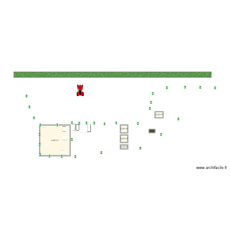Aeroport de Goz Beida. Plan de 0 pièce et 0 m2