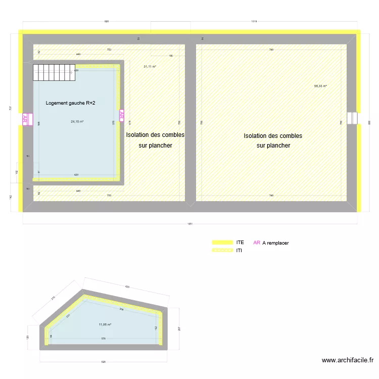Larmoville 2 &egrave;me. Plan de 
