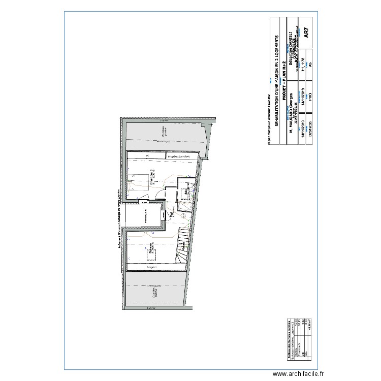 plan elec comble. Plan de 0 pièce et 0 m2