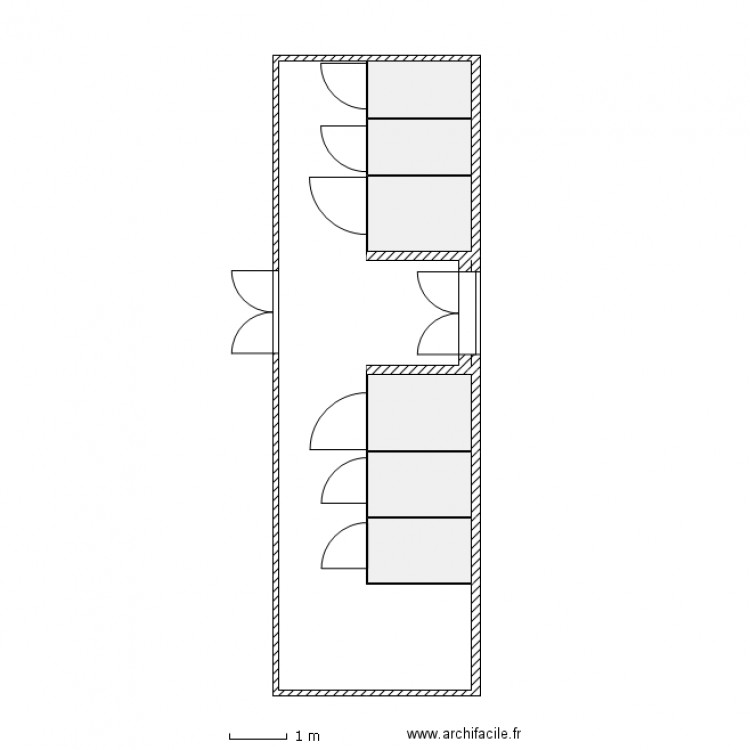 SANITAIRE PUBLIC : SITUATION AVANT TRAVAUX. Plan de 0 pièce et 0 m2