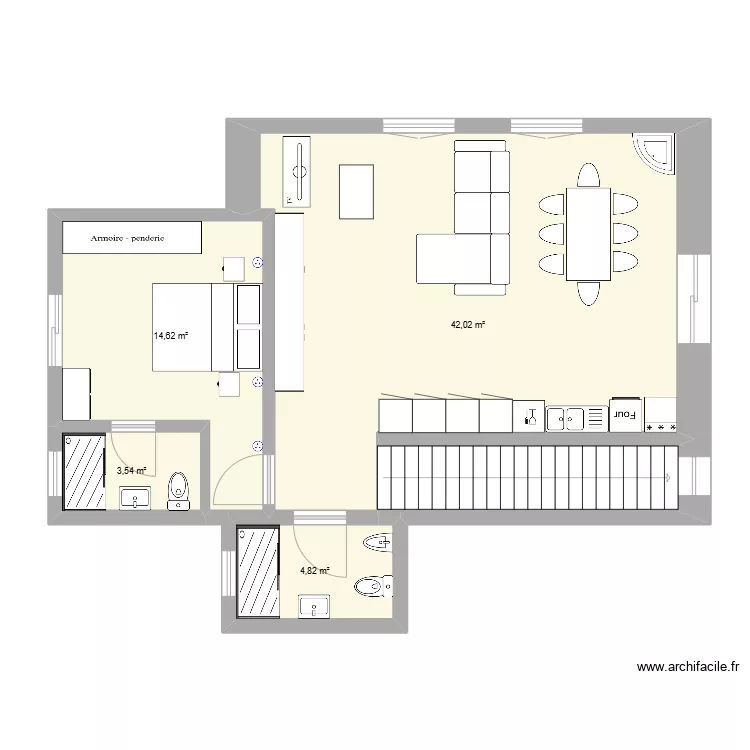 CASA MELRES PISO 1. Plan de 