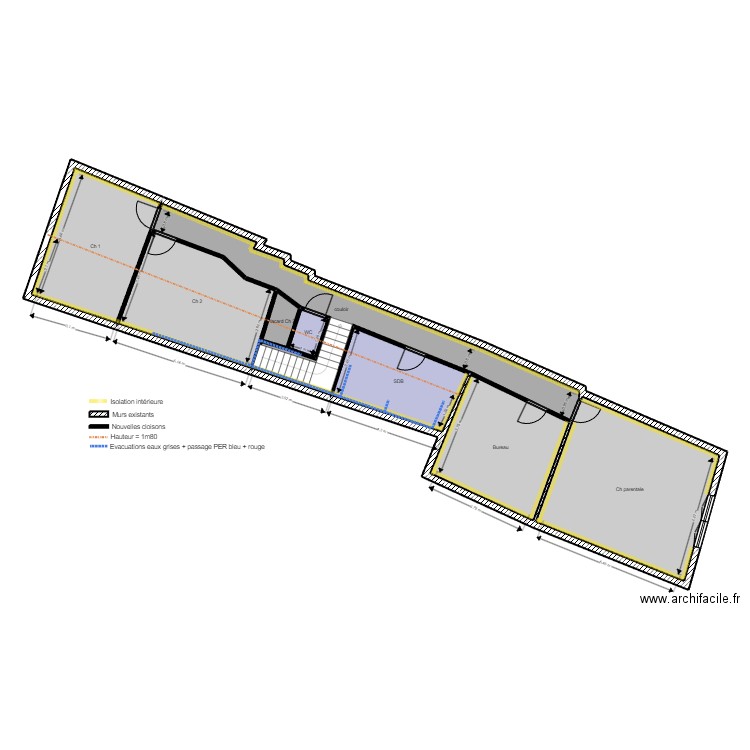 PLAN COTES. Plan de 0 pièce et 0 m2