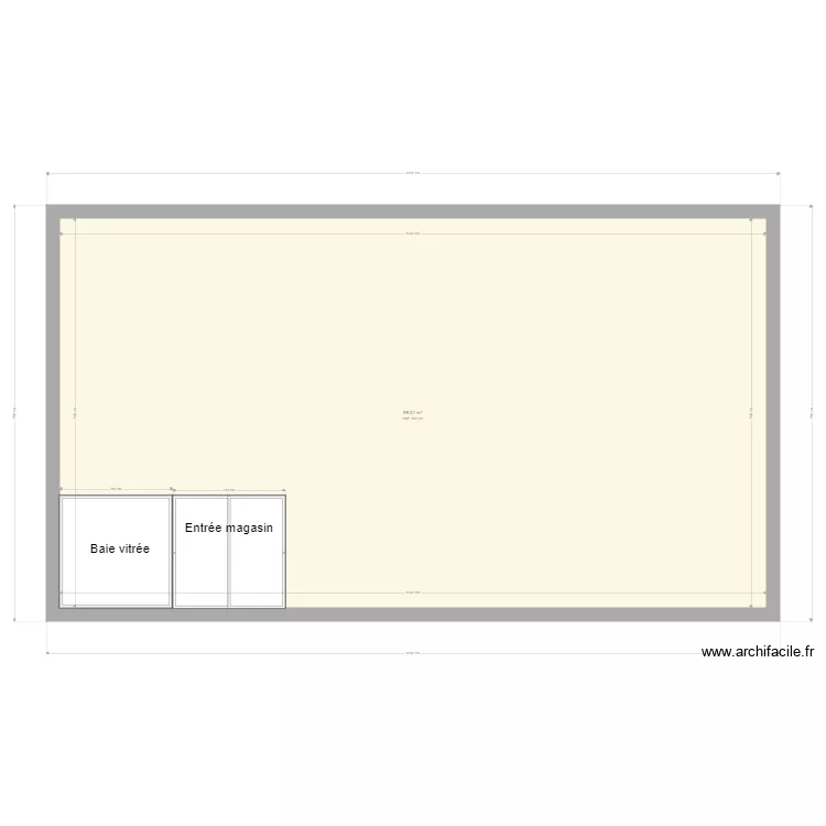 Stock Priv&eacute; Sartrouville facade. Plan de 