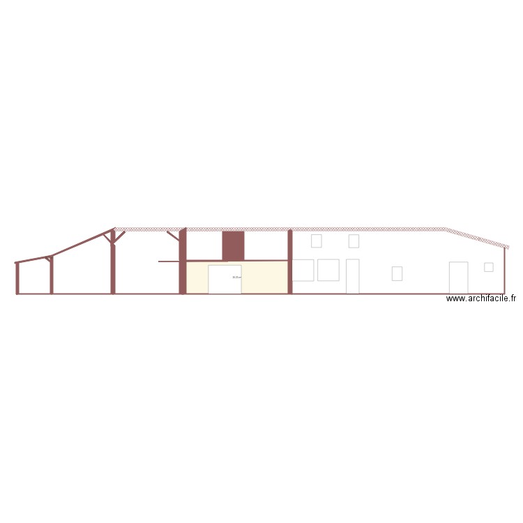 FaçadeMaison. Plan de 0 pièce et 0 m2