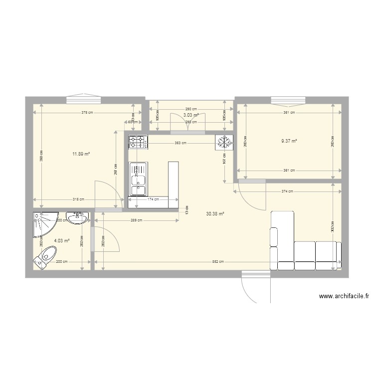 maison 1. Plan de 0 pièce et 0 m2