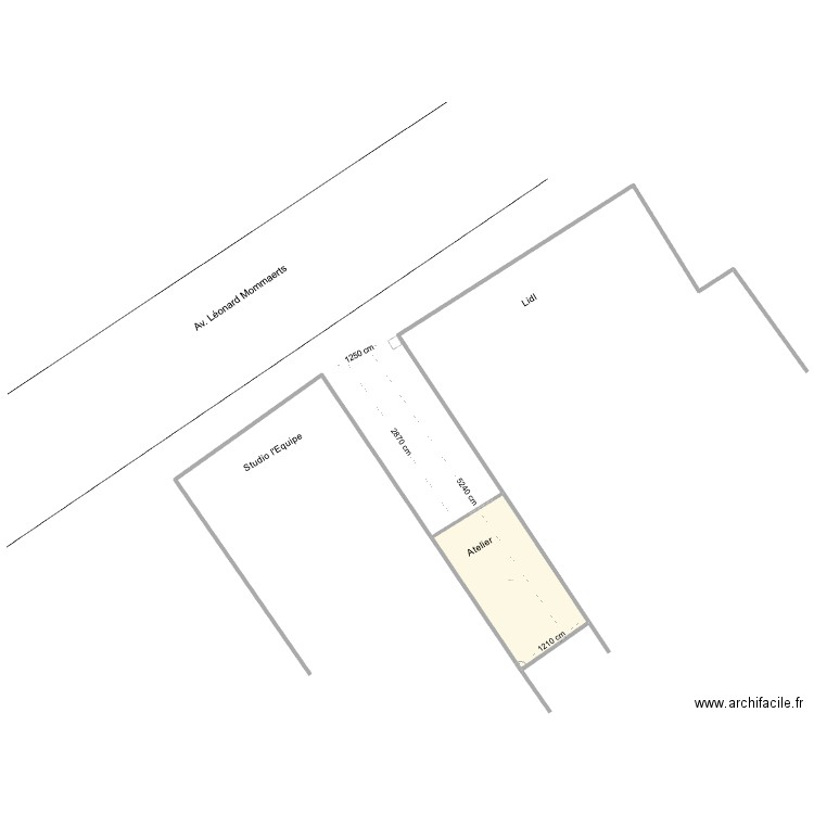 4 AV L. Mommaerts -v2. Plan de 1 pièce et 282 m2