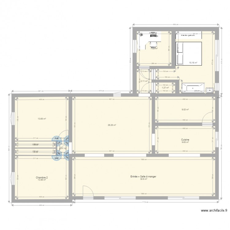 Maison 2017extension  version2. Plan de 0 pièce et 0 m2